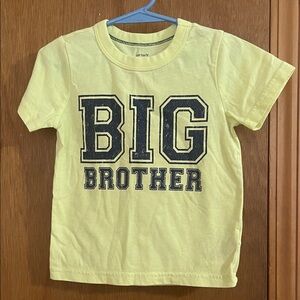 Carter's Light Yellow 'Big Brother' Tee